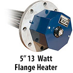 5" 13 watts per sq. inch Flange Heaters