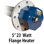 5" 23 watts per sq. inch Flange Heaters