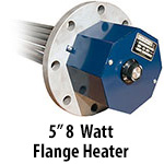 5" 8 watts per sq. inch Flange Heaters