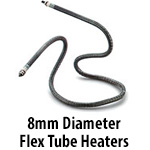 8mm Diameter Flexible Tube Heaters