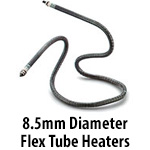 8.5mm Diameter Flexible Tube Heaters
