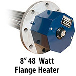 8" 48 watts per sq. inch Flange Heaters