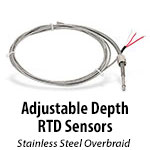 Adjustable Depth RTD Sensors