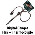 Digital Gauge - Rigid Stem + Flex & Thermocouple