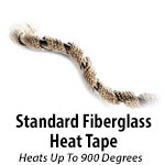 Standard Fiberglass Heat Tape - Up to 900 Degrees