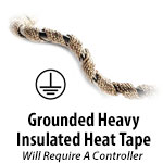 Grounded Heavy Insulated Heat Tapes