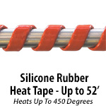 Silicone Rubber ExtrudedLaboratory and Industrial Heating Tape