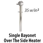 Metal Single Bayonet Over The Side Heaters