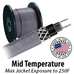 Mid Temp (Outer jacket rated to 250F)