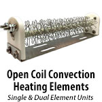 Open Coil Convection Heaters