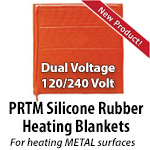 PRTM Dual Voltage Silicone Rubber Heating Blankets