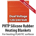 PRTP Dual Voltage Silicone Rubber Heating Blankets