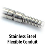 Cartridge Heater - Stainless Steel Flexible Conduit