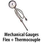 Mechanical Gauge - Rigid Stem + Flex & Thermocouple
