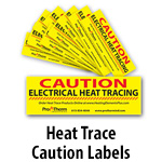 Heat Trace Caution Labels
