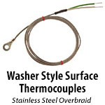 Washer Style Surface Thermocouples