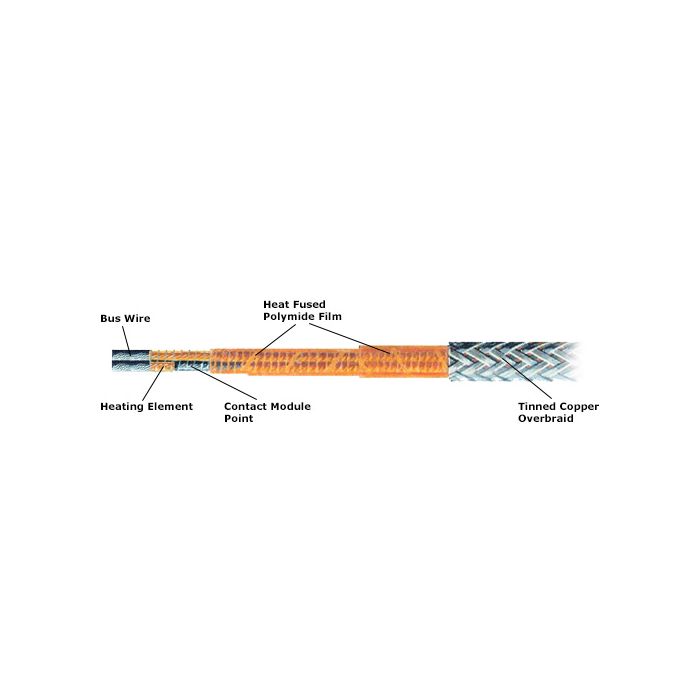 8 W Ft 208v High Temperature Constant Wattage Heating Cable