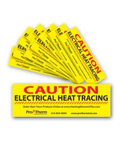 Heat Trace Caution Labels 10 Pack