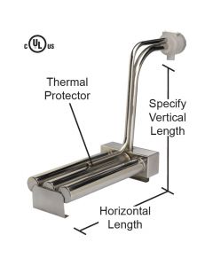 Derated L Shape Triple Bayonet 15,000 watt - 55" Horizontal - 50" Vertical