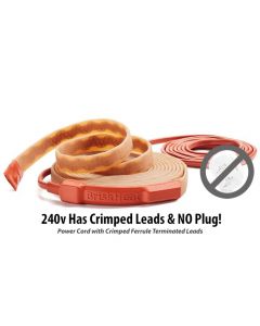 10ft 240v 0.5" Silicone Heating Tape - 70 Degree Thermostat