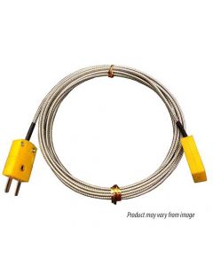 Thermocouple Extension Male Plug-SS Braid-Female Jack K