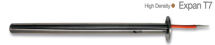 Expan split-sheath cartridge heater with T7