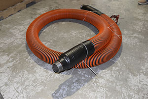 Heated hose with pyrojacket