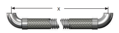 Elbows and other fittings with a radius are measured from the centerline of the fitting