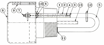 Diagram of screw plug heater