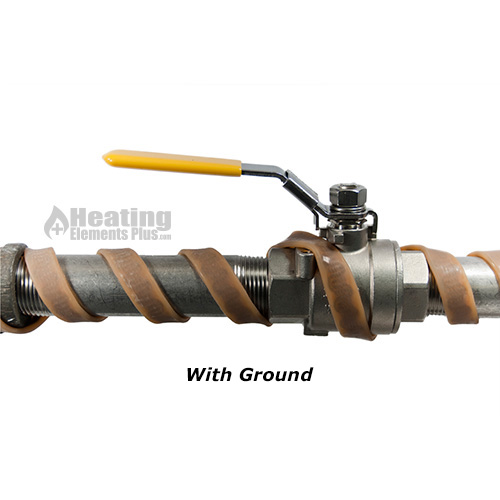 313 Watt Grounded Silicone Rubber Heating Tape 1x72 - BS0101060LG