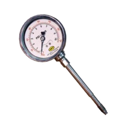 Mechanical Gauge 12" Rigid Stem 5000psi