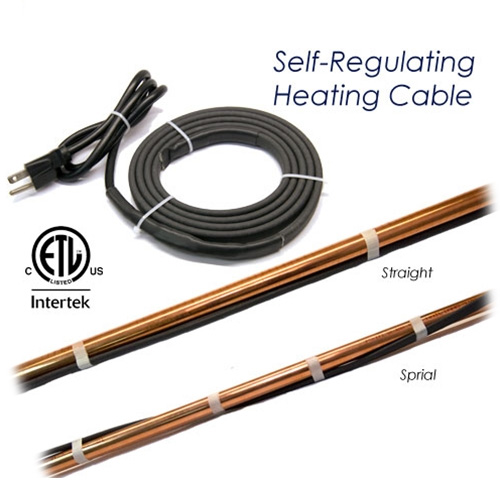 12 Foot Pre-Assembled Industrial Self Regulating Heat Cable - Image 2