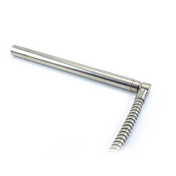10" Insertion Cartridge Heater 500w 120/240v SS Rt. Ang. Conduit