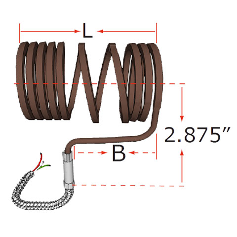 Coil heater CL5 termination