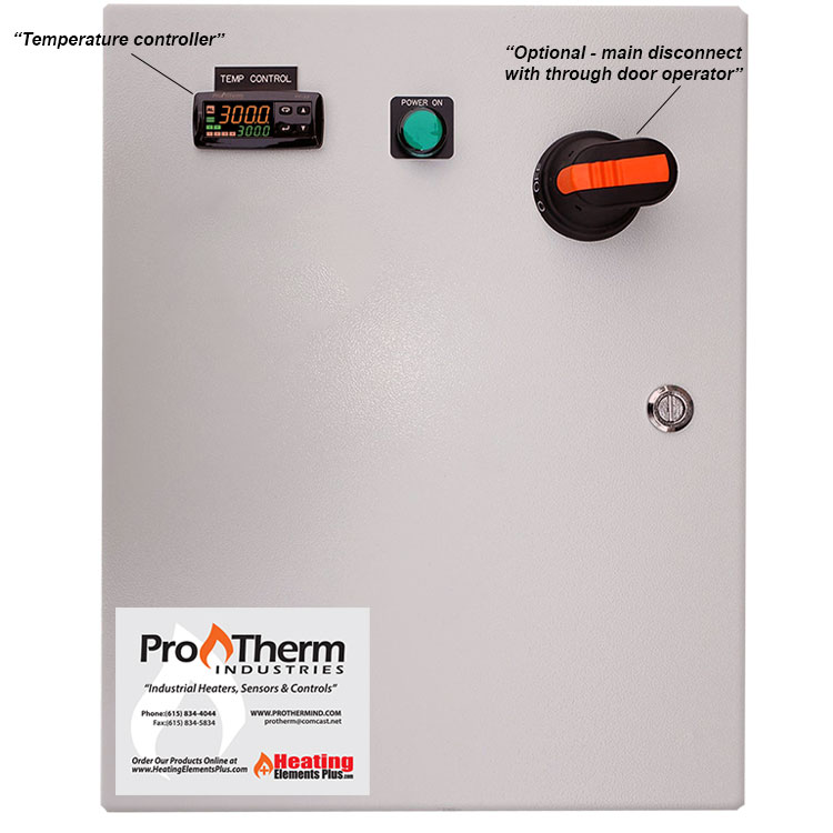 Contactor Switching Temperature Control Panel