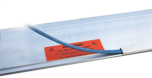 roof and gutter heat trace channel