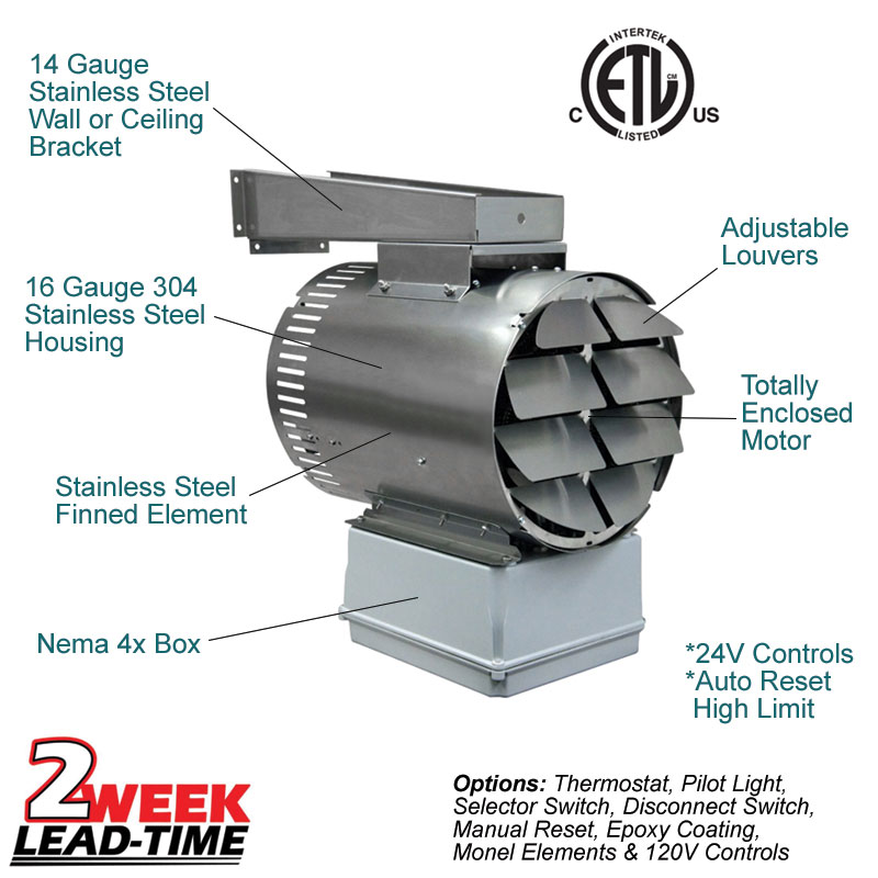 102360 BTU Washdown Heater Diagram