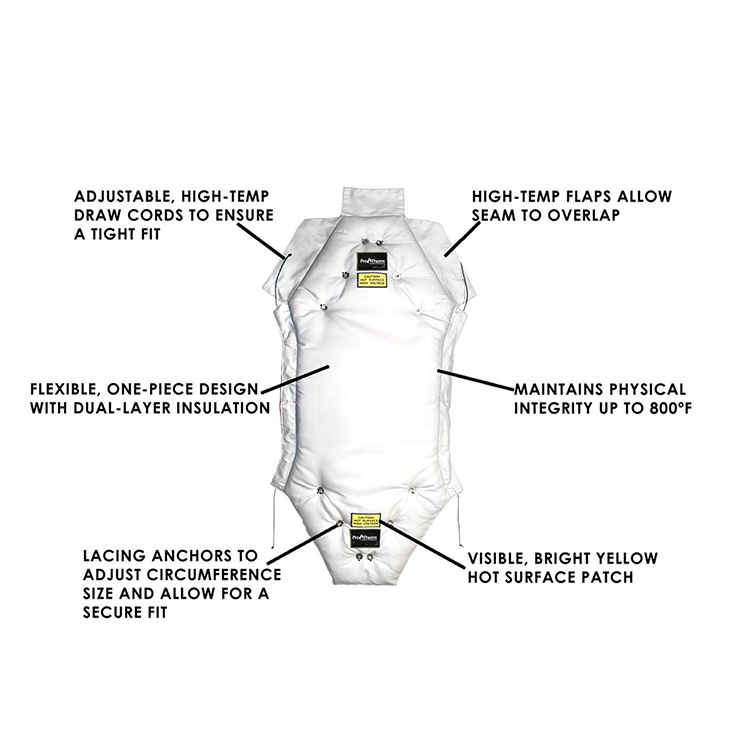 24" x 24" Removable Valve Insulation Jacket - Image 3