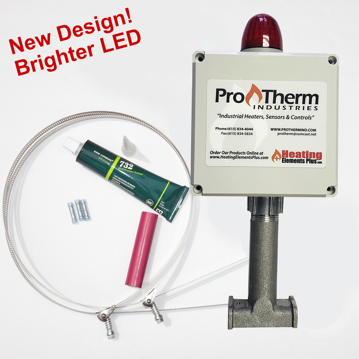 Heat Trace Cable Top Mount Monitor Light / End Seal