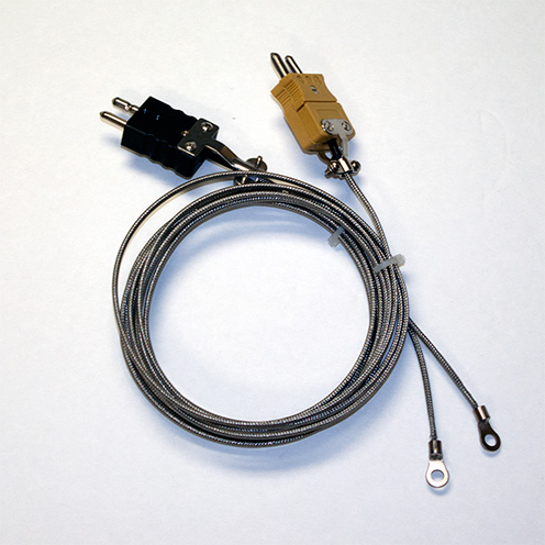 Ring Lug Type K Braided Lead Thermocouple