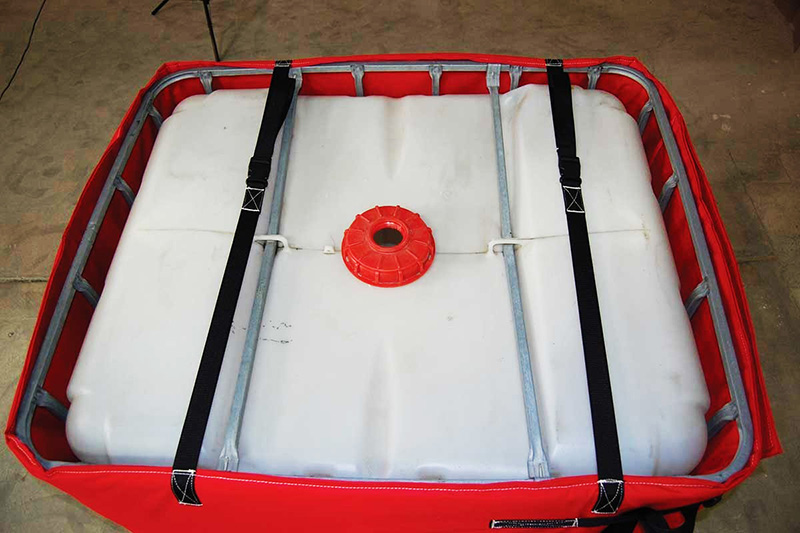 Top view of 36" wet area tote heater