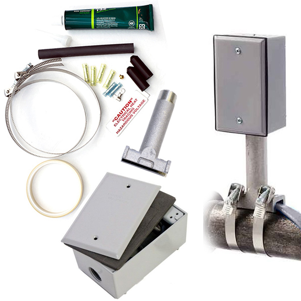 Standoff Power Connection Kit With Junction Box - Metal