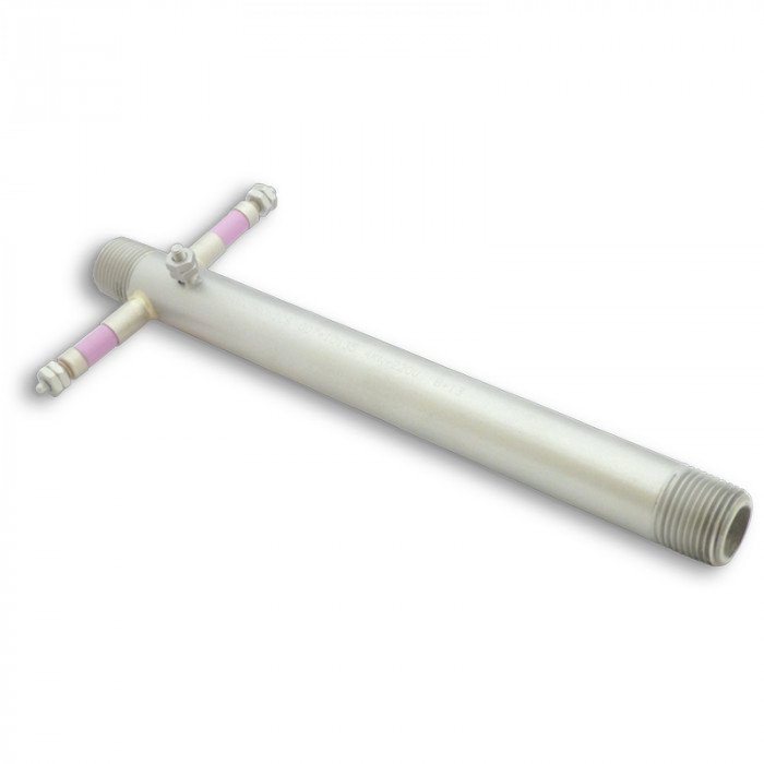 800W 120V 3/8" NPT In-Line Pipe Air Heater w/ Feedthru Termination