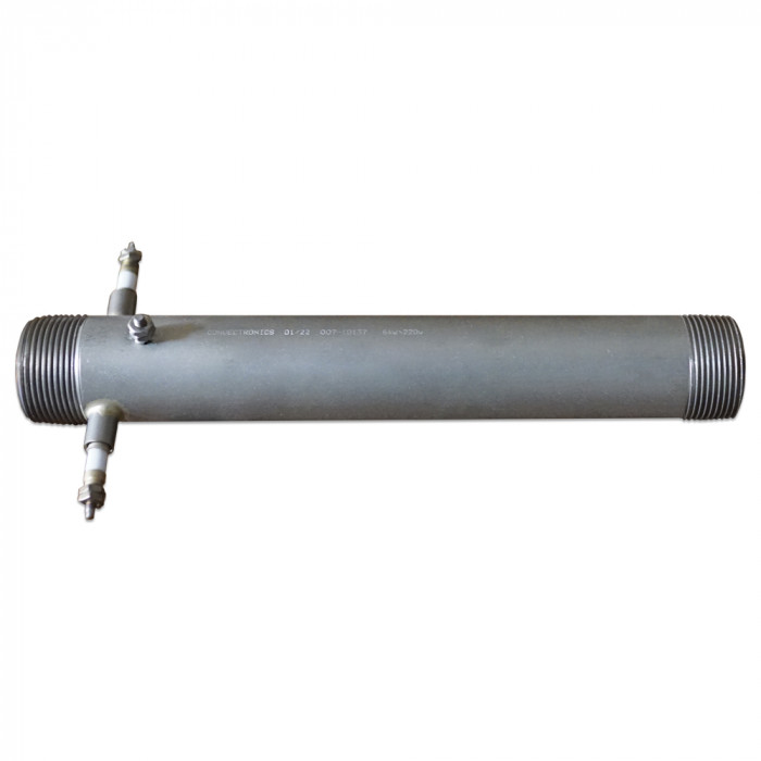 6000W 220V 1-1/4" NPT In-Line Pipe Air Heater w/ Feedthru Termination