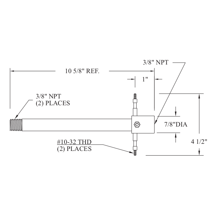 High Volume In-Line Pipe Heater T/C Coupling Assembly - Image 3