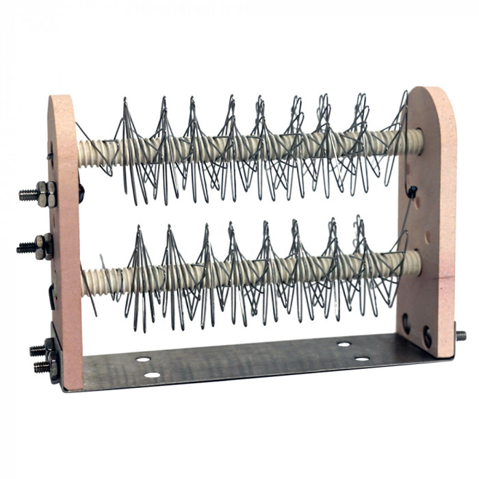 2150W 230V Double Element 8" Open Coil Convection Heater Both Connections Same End