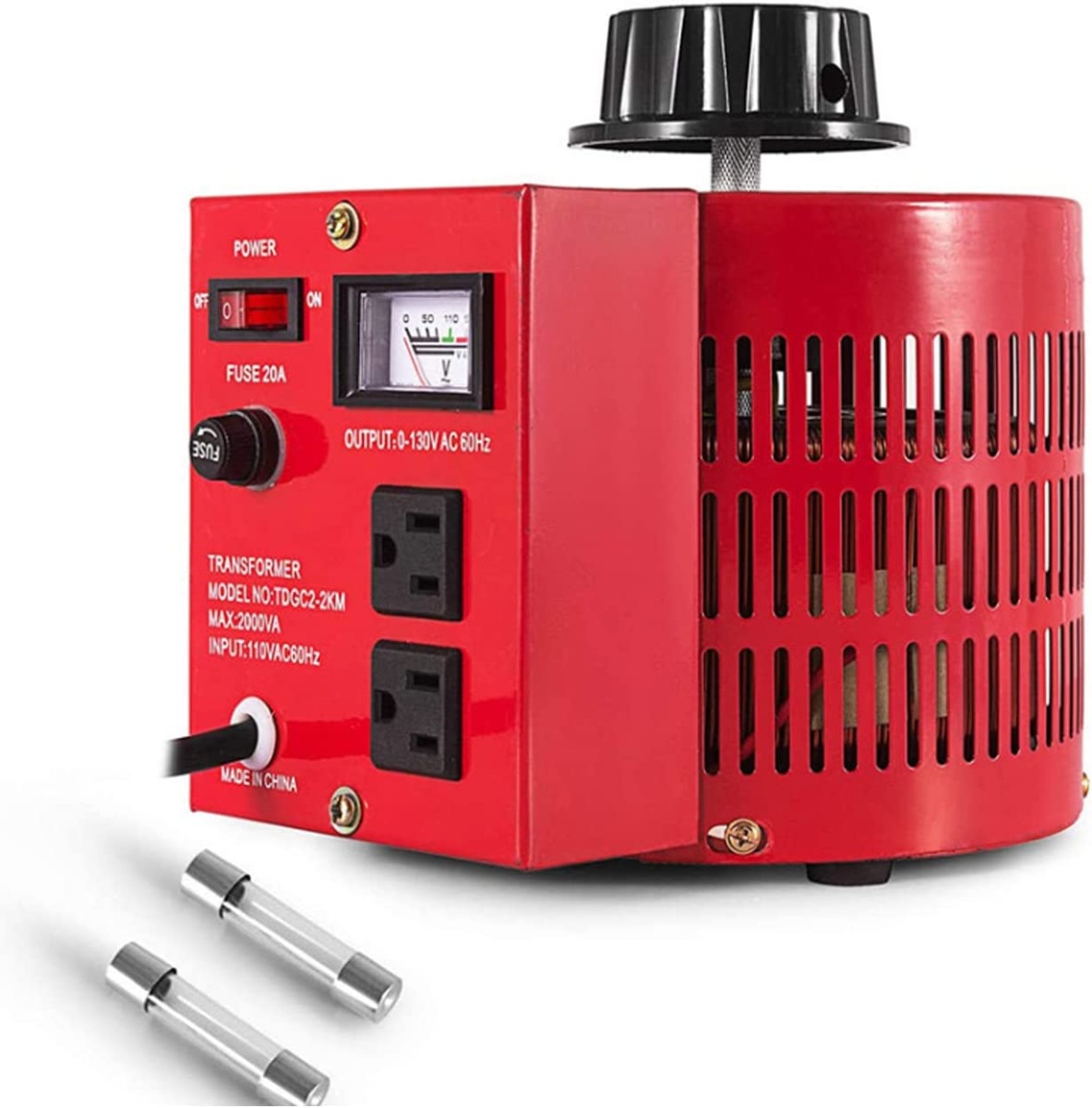 2000VA Variable Transformer 20Amp 0-130V