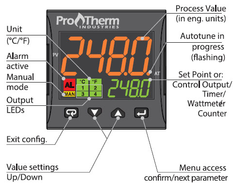 PT3-16 Temperature Controller - 4-20Mv Out - Image 2