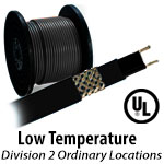 Low Temp Self-regulating Heating Cable (Rated to 150F)