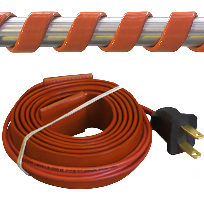 0.5" Wide Silicone Rubber Heat Tape Up to 40' Length - 120V